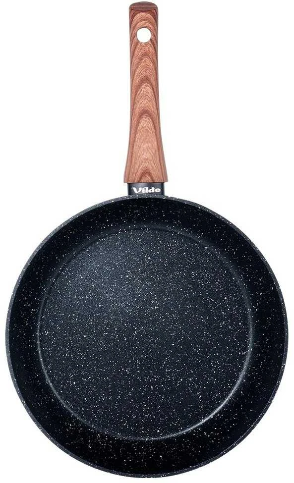 Dujinė indukcinė keptuvė, Granitas, Nelipnus, Tvirtas VILDE, 26 cm
