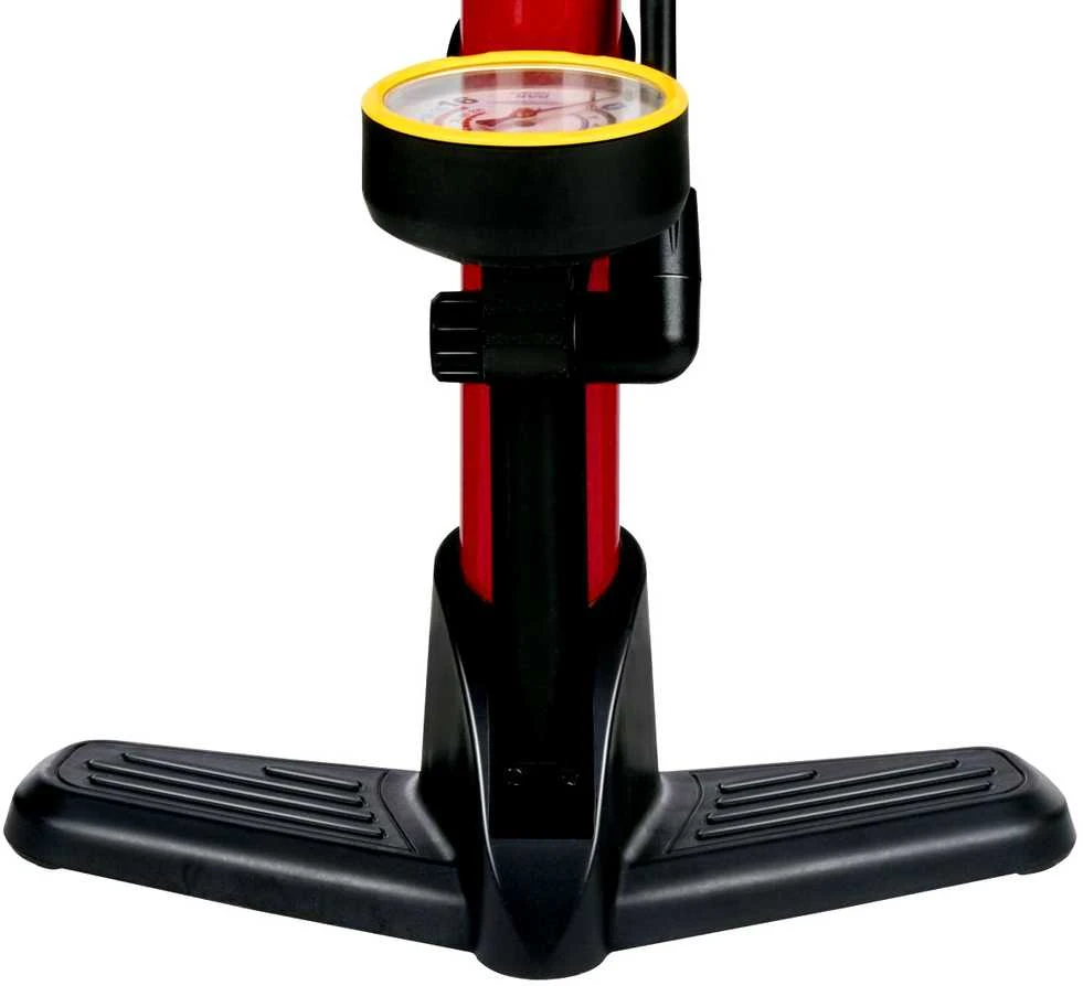 DUNLOP DIRBTUVIŲ DVIRAČIŲ SIURBLYS 230 PSI (16 BAR) SU MANOMETRU, RAUDONAS