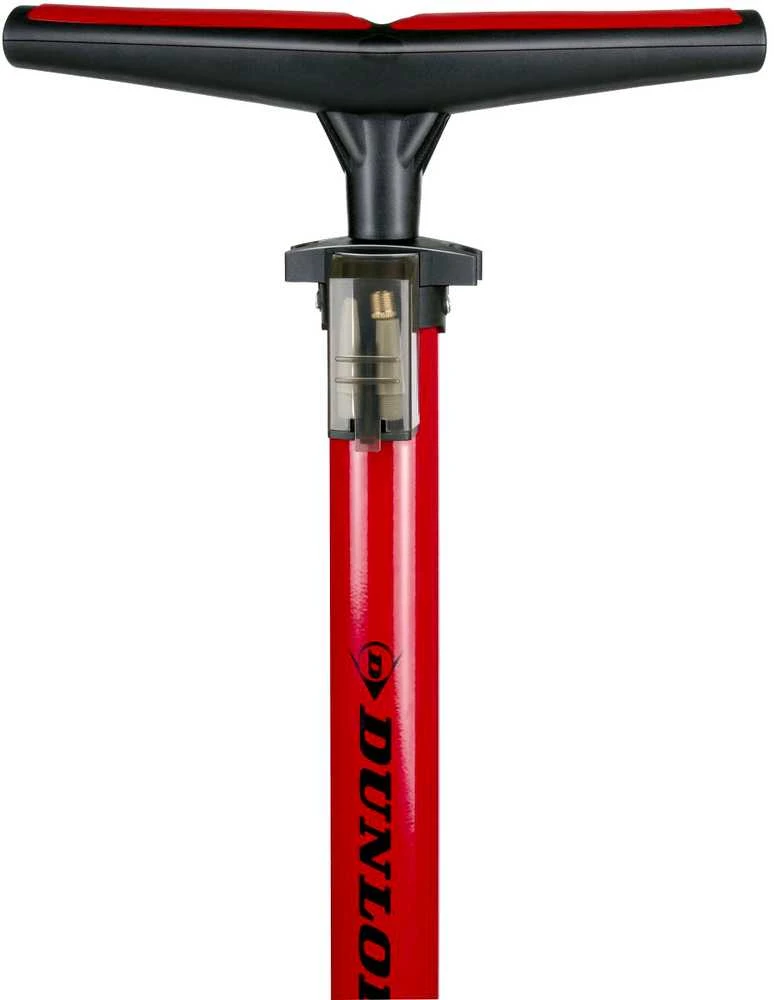 DUNLOP DIRBTUVIŲ DVIRAČIŲ SIURBLYS 230 PSI (16 BAR) SU MANOMETRU, RAUDONAS