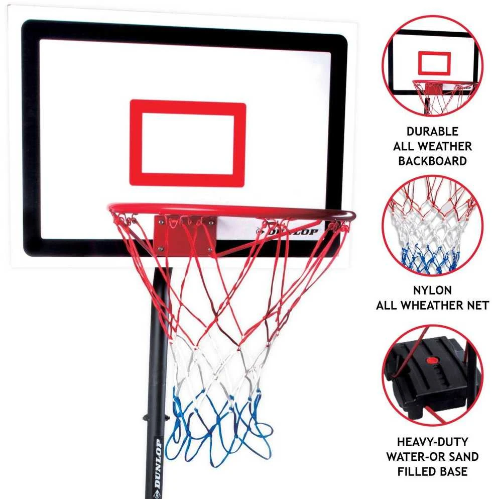 DUNLOP REGULIUOJAMAS KREPŠINIO KOMPLEKTAS 1,65–2,05 M 3IN1
