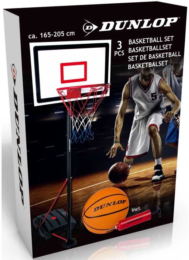 DUNLOP REGULIUOJAMAS KREPŠINIO KOMPLEKTAS 1,65–2,05 M 3IN1