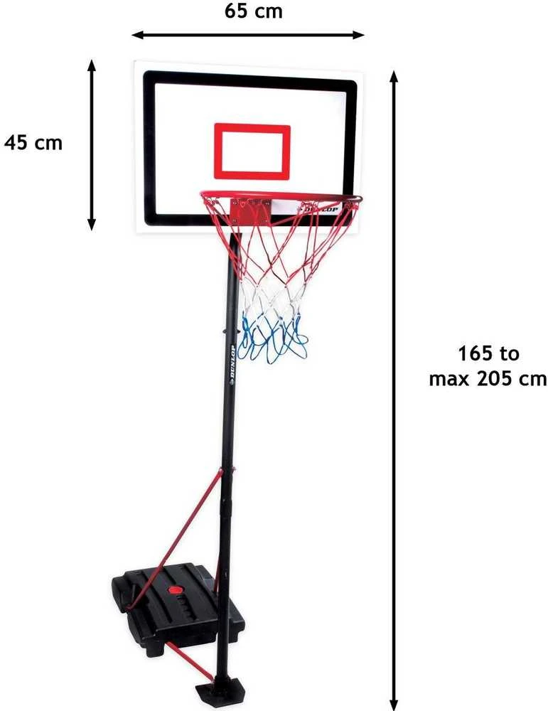DUNLOP REGULIUOJAMAS KREPŠINIO KOMPLEKTAS 1,65–2,05 M 3IN1