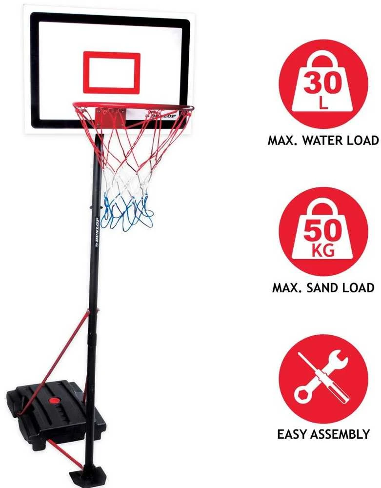 DUNLOP REGULIUOJAMAS KREPŠINIO KOMPLEKTAS 1,65–2,05 M 3IN1