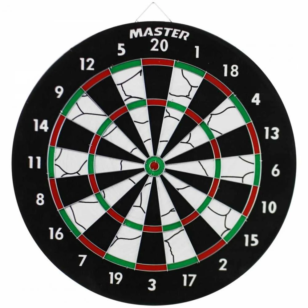 Dvipusė smiginio lenta MASTER 37 cm + 6 smiginis