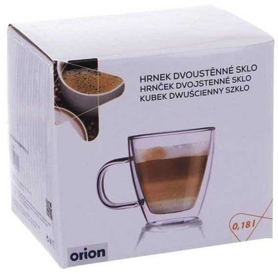 Dvisienis termo kavos stiklas 0,18
