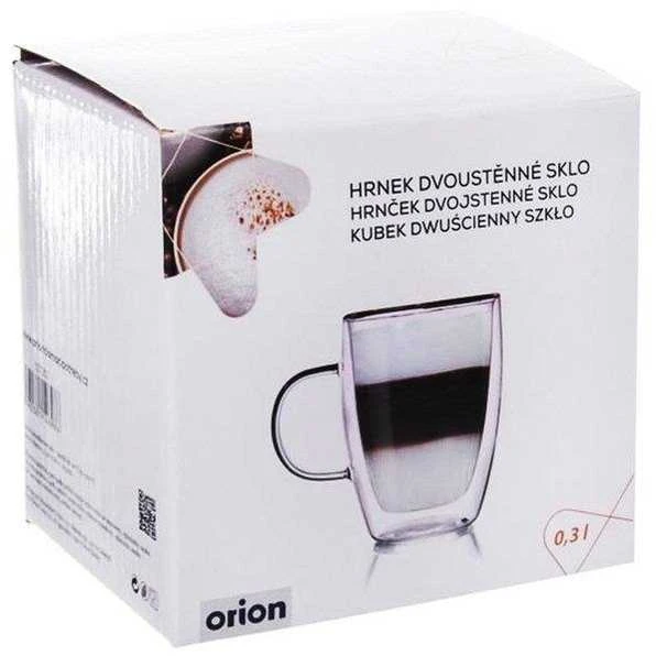 Dvisienis termo kavos stiklas 0,3 l