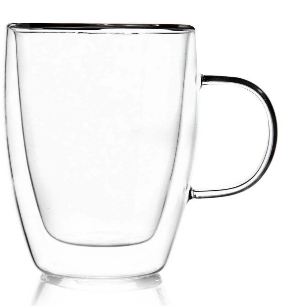 Dvisienis termo kavos stiklas 0,3 l