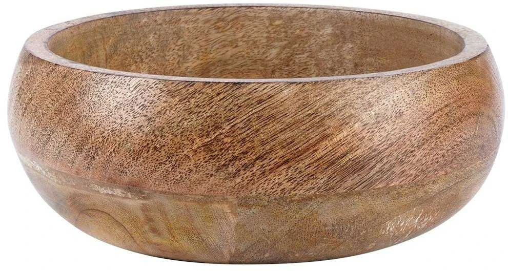 Džiovintų vaisių dubuo salotų užkandžiams patiekti, medinis, 18,5 cm, 900 ml