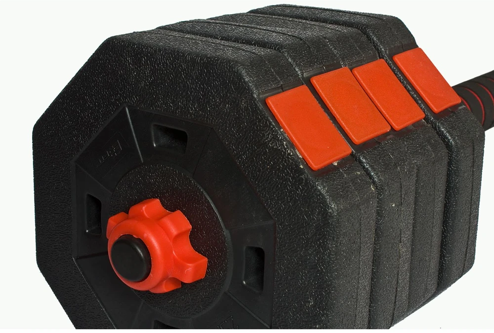 EB FIT reguliuojamo dydžio treniruočių hanteliai 2 x 15 kg su štangos funkcija
