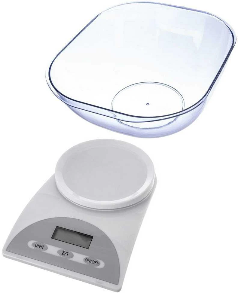 Elektroninės virtuvinės svarstyklės 5kg su 3 l dubuo