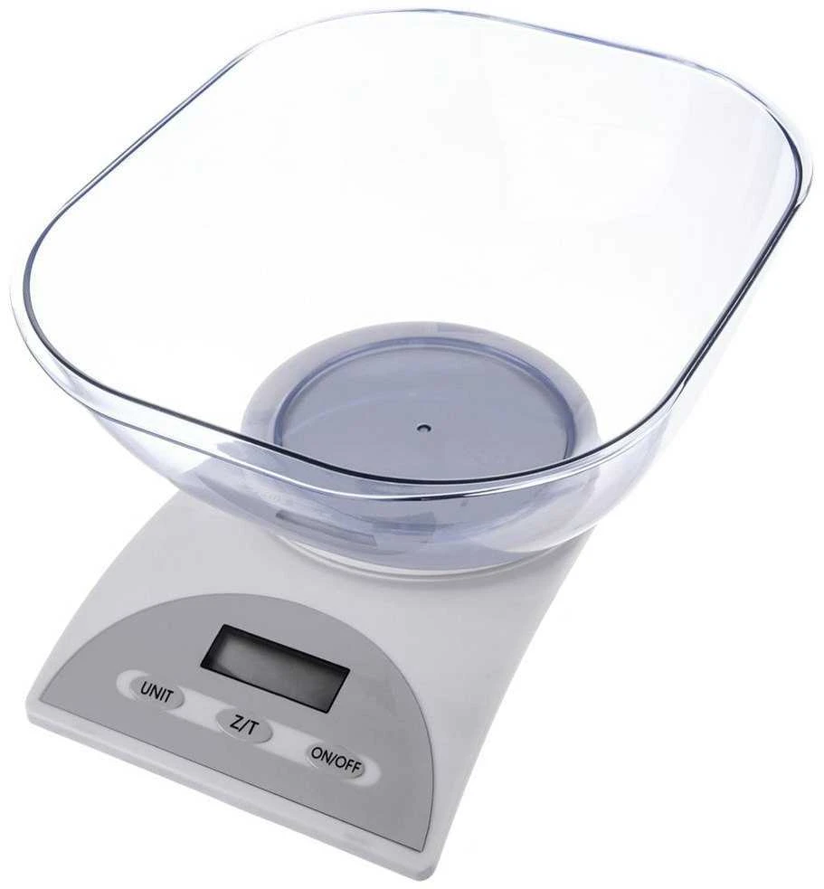 Elektroninės virtuvinės svarstyklės 5kg su 3 l dubuo
