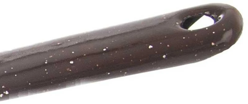 EMALINIS PUODAS 1,2L, RUDAS, SU RANKENE