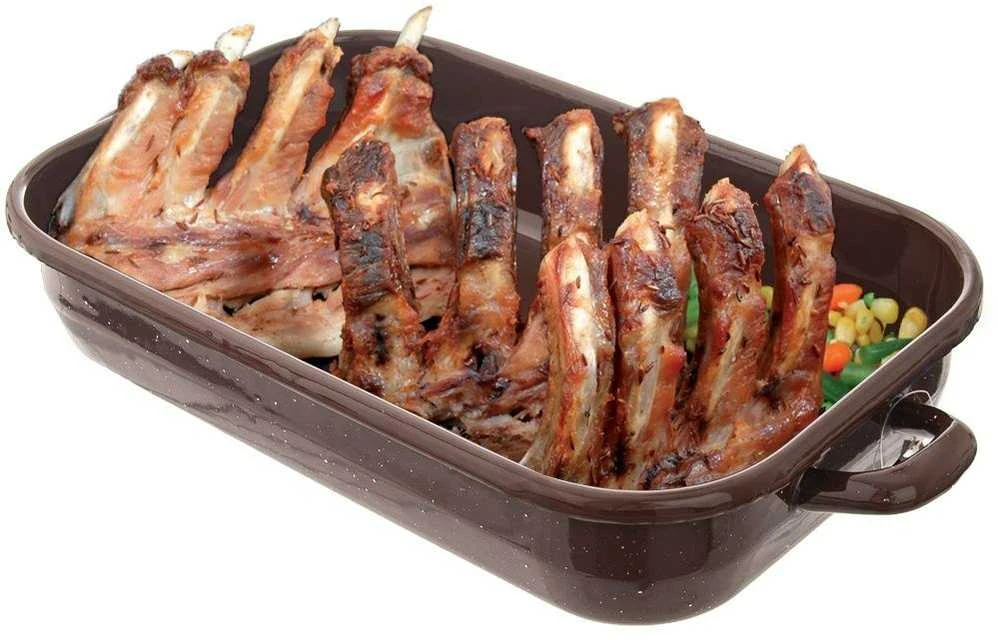 Emaliuota kepimo skarda / kepimo skarda 34x18x6,5 cm 2,2 l