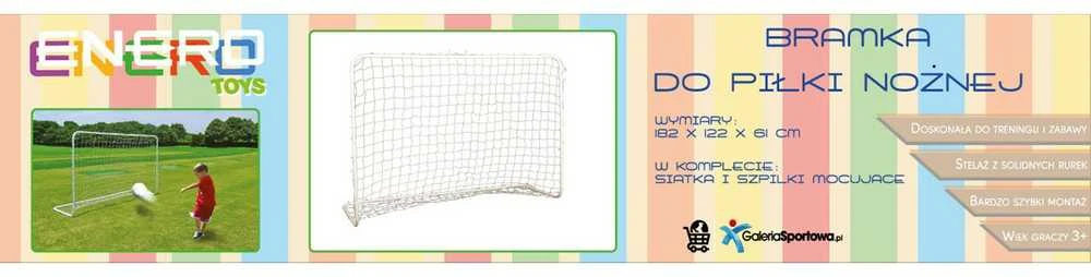 ENERO FUTBOLO VARTAS SU TINKLU 182X122X61CM