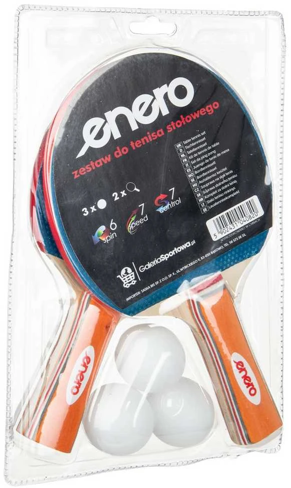 ENERO STALO TENISO RINKINYS 2 RAKETES 3 KAMULIAI