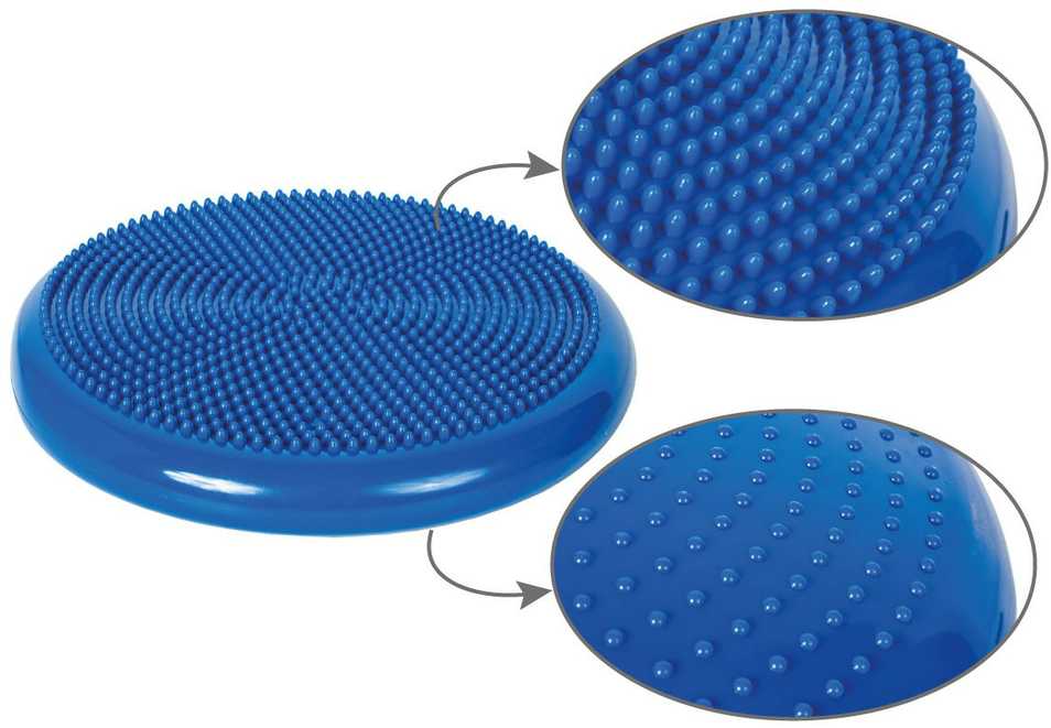 EŽIO SENSOMOTORINĖ PAGALVĖ SU PUMPLE 33cm EB FIT