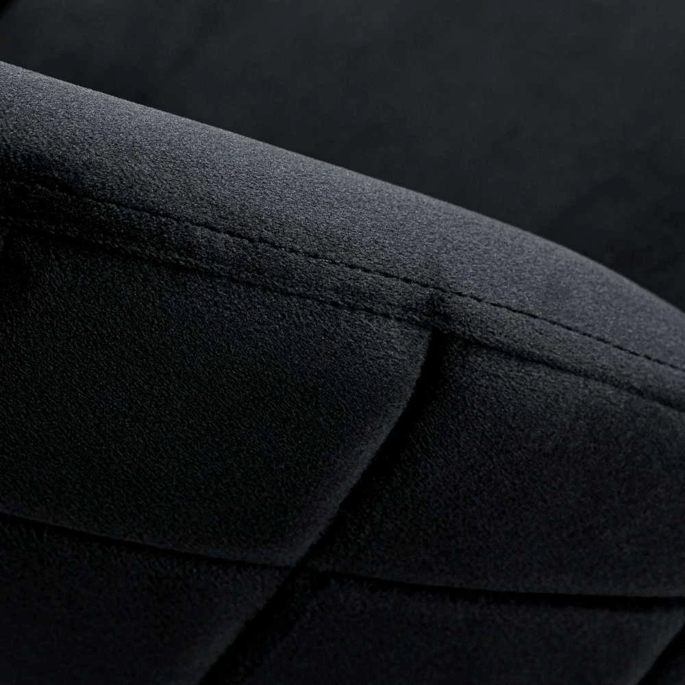 Fargo Gold Velvet juodo aksomo kėdė