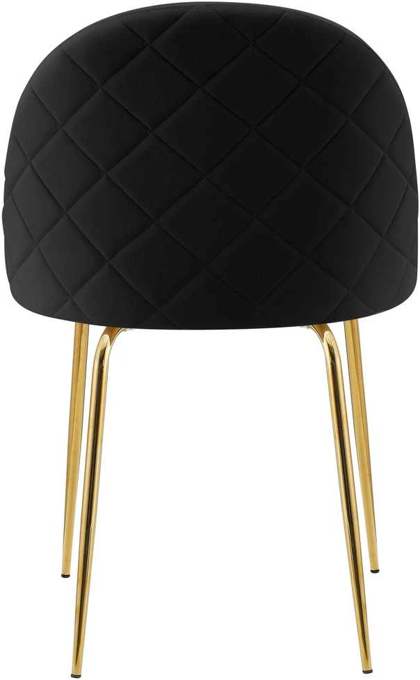 Fargo Gold Velvet juodo aksomo kėdė