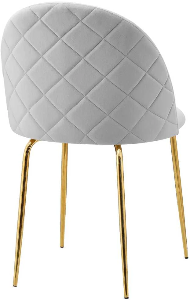 Fargo Gold Velvet pilka aksominė kėdė