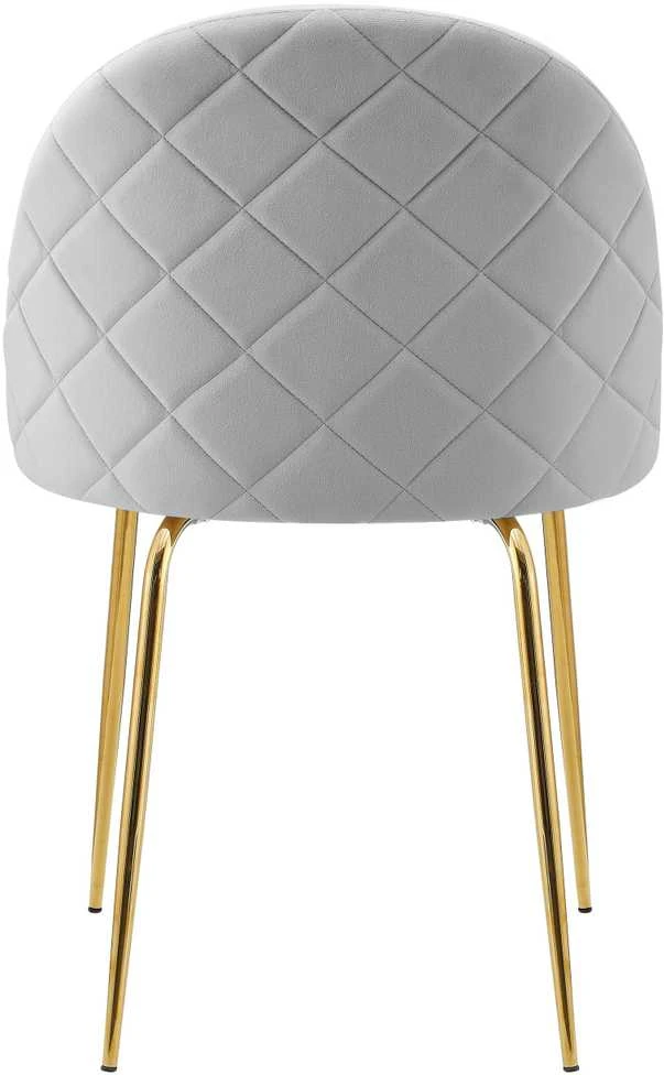Fargo Gold Velvet pilka aksominė kėdė
