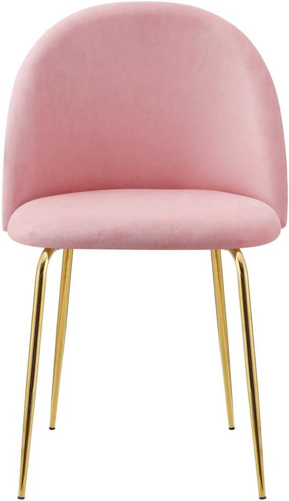 Fargo Gold Velvet rožinė aksominė kėdė