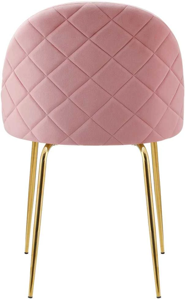 Fargo Gold Velvet rožinė aksominė kėdė