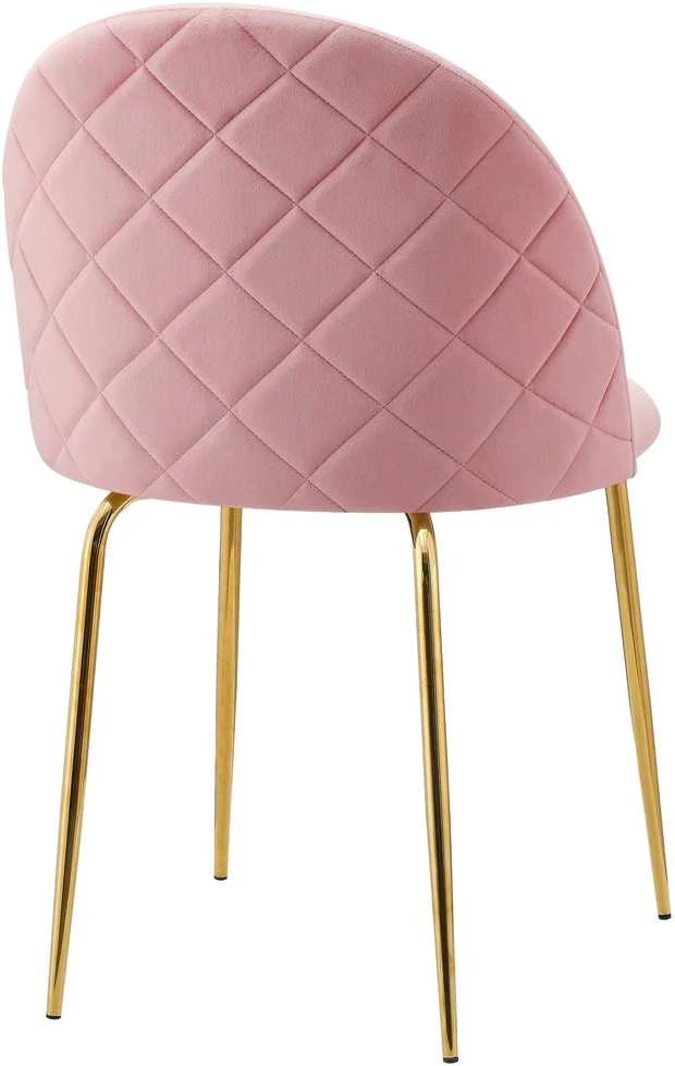 Fargo Gold Velvet rožinė aksominė kėdė
