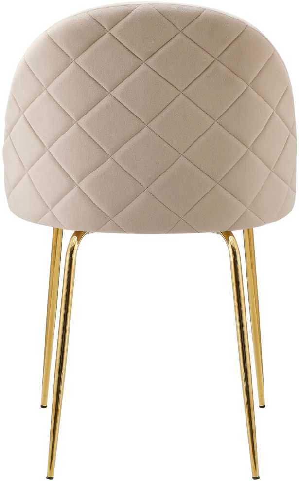 Fargo Gold Velvet smėlio spalvos aksominė kėdė