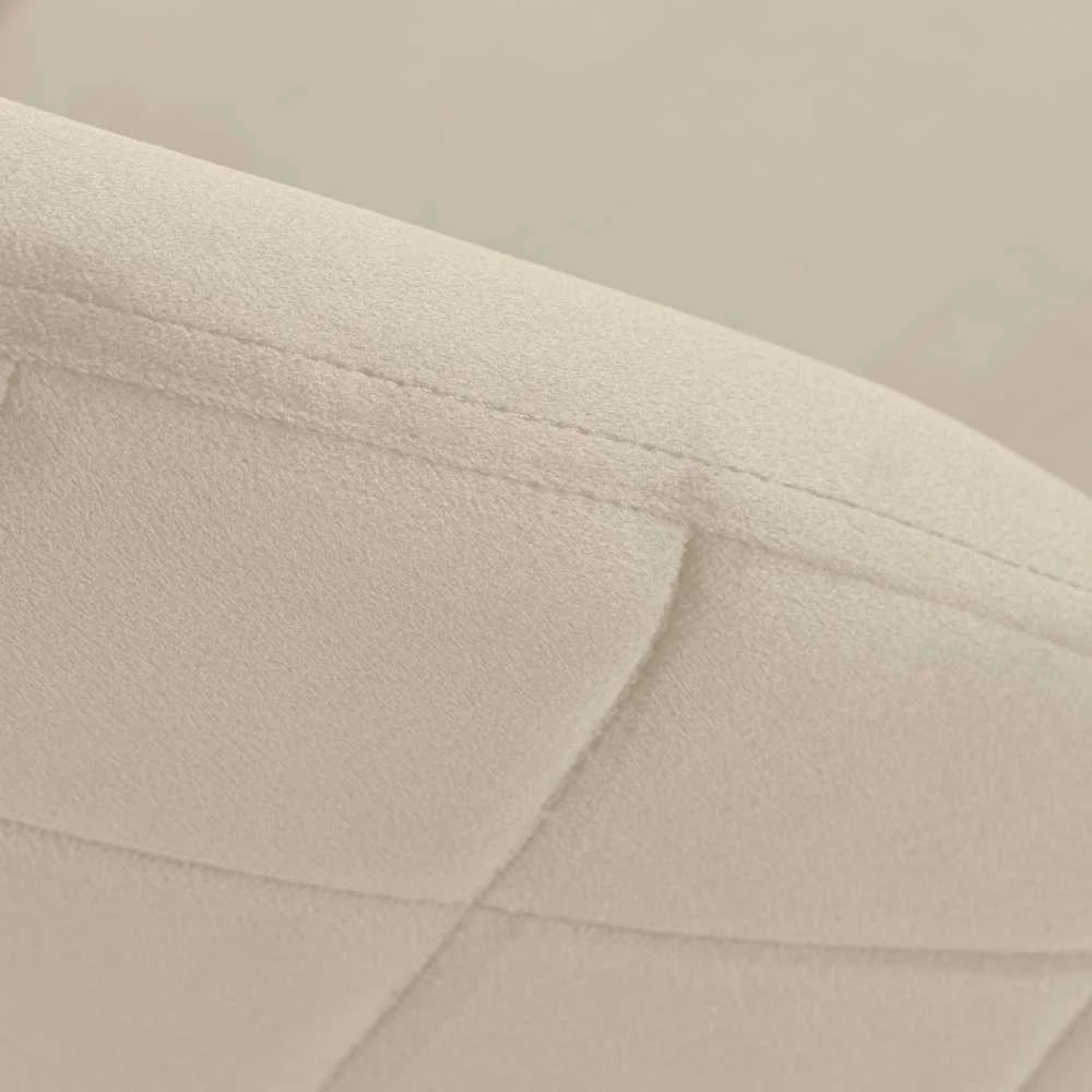Fargo Gold Velvet smėlio spalvos aksominė kėdė