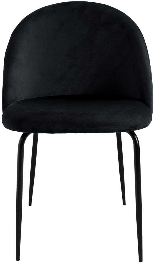 Fargo Velvet juodo aksomo kėdė
