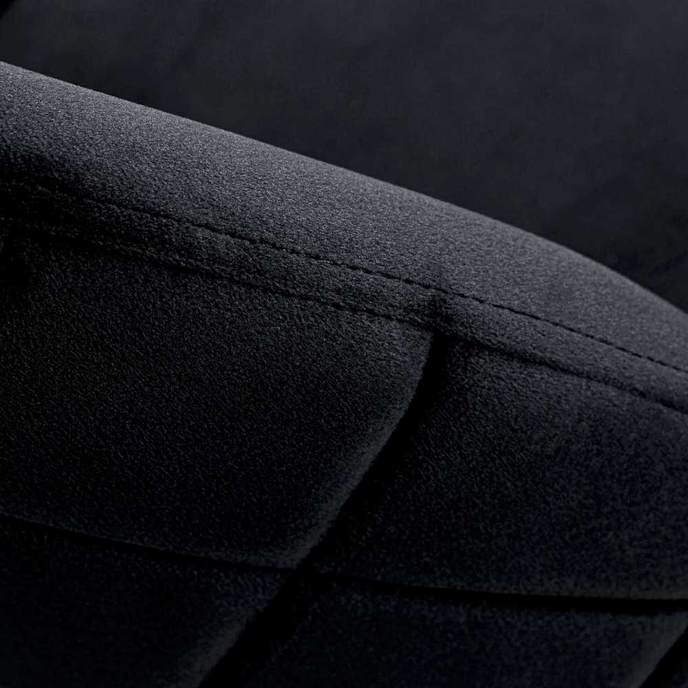 Fargo Velvet juodo aksomo kėdė