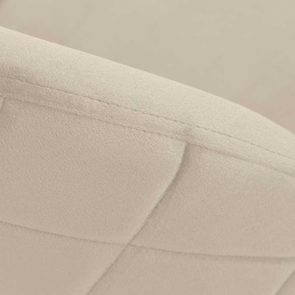 Fargo Velvet smėlio spalvos aksominė kėdė