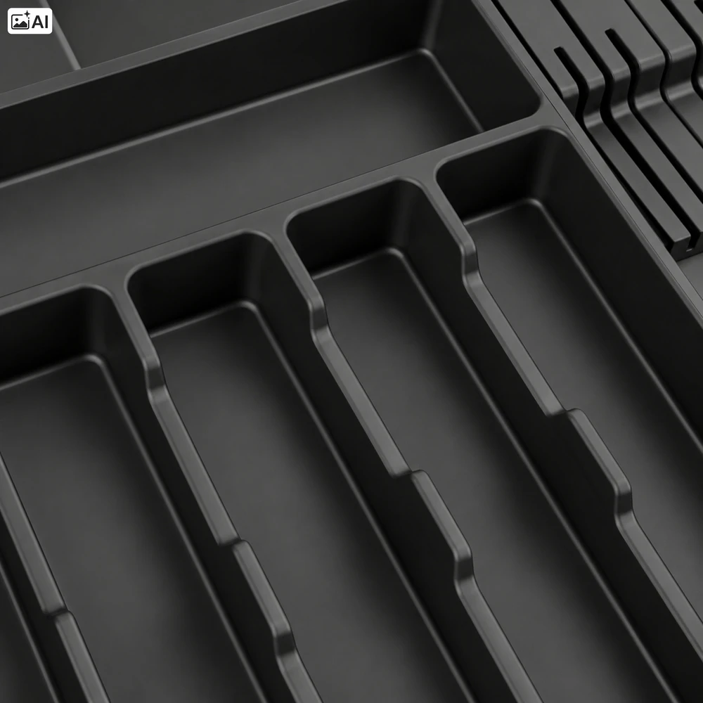 Firmino reguliuojamas stalo įrankių stalčių organizatorius
