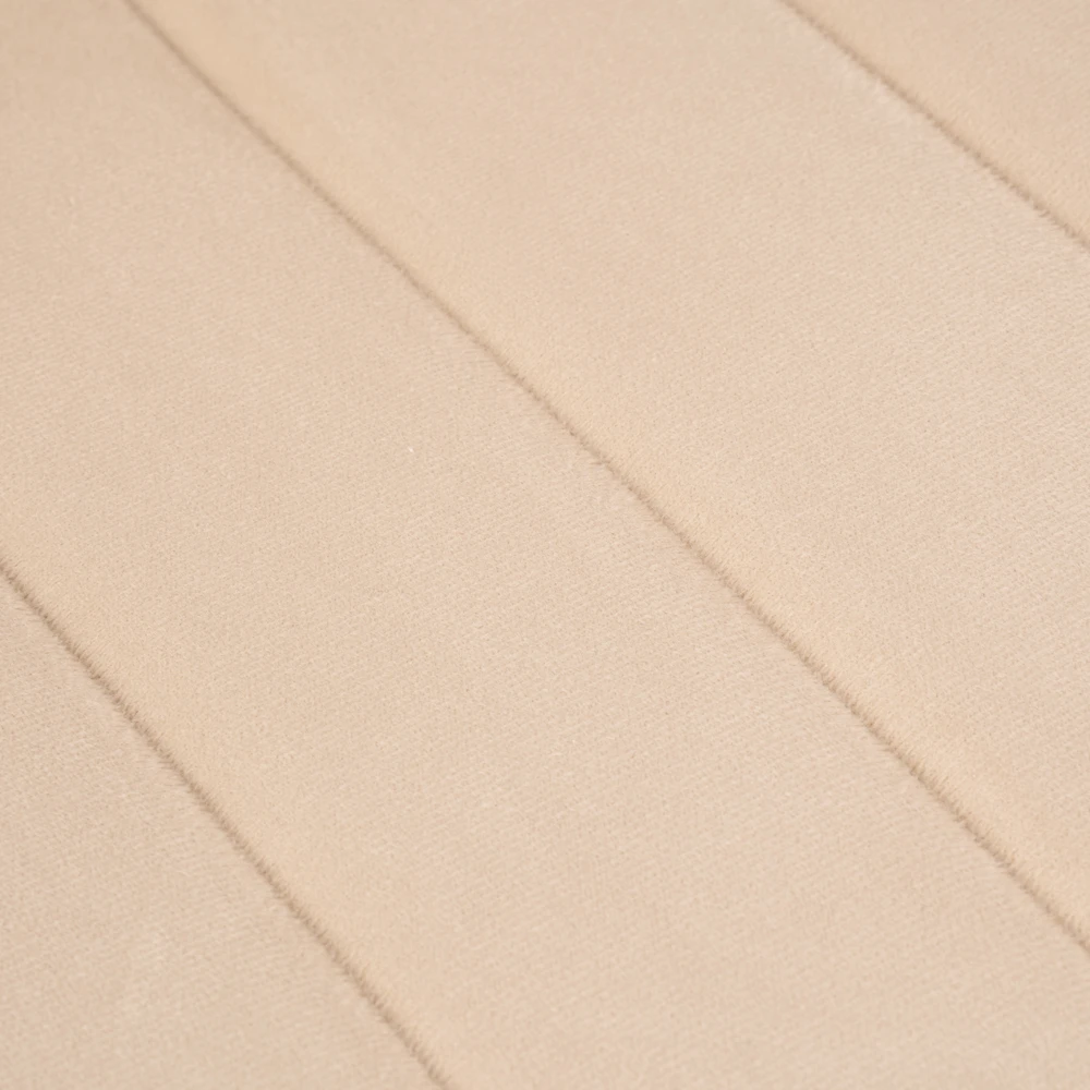 FRESNO WOOD VELVET kėdė, aptraukta smėlio spalvos aksomu