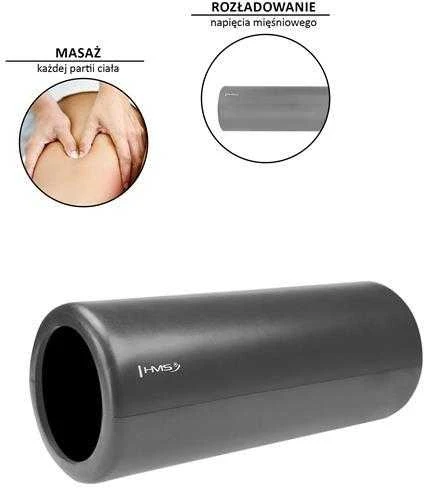 FS111 GRAPHITE/Juodas 33CM ROLLER FITNESS HMS