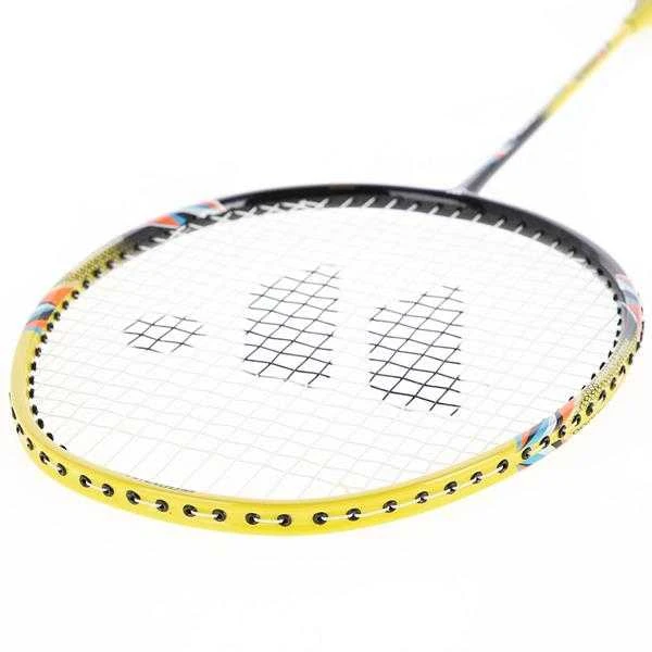 FUSIONTEC 777K BADMINTONO RAKETŲ RINKINYS LIME + Raudonas + SHOTS 3 Vnt.