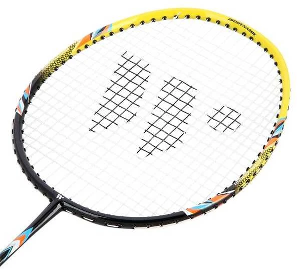 FUSIONTEC 777K BADMINTONO RAKETŲ RINKINYS LIME + Raudonas + SHOTS 3 Vnt.