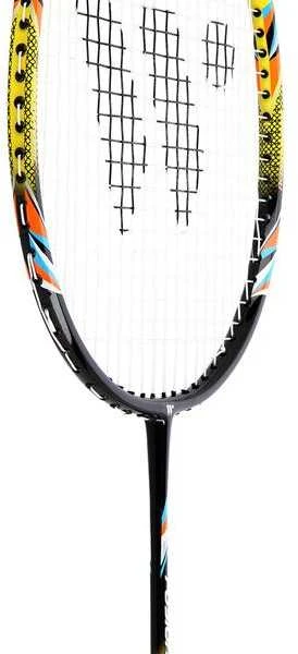 FUSIONTEC 777K BADMINTONO RAKETŲ RINKINYS LIME + Raudonas + SHOTS 3 Vnt.