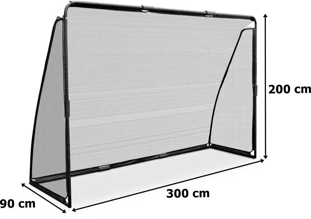 Futbolo vartai 300 X 200 cm GALMA juodi