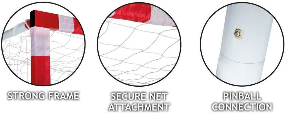 FUTBOLO VARTAS SU TINKLU 300x160x90CM ENERO