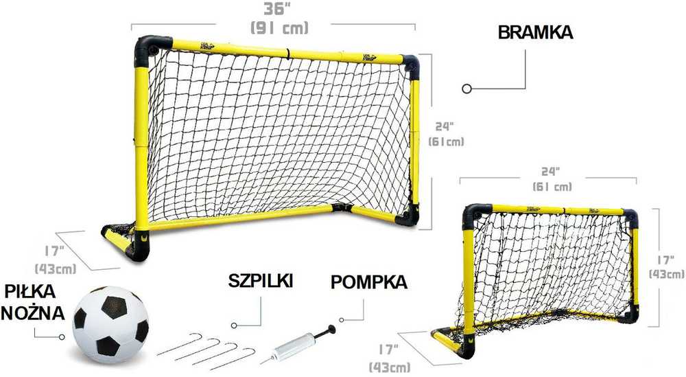 FUTBOLO VARTAS, SULANKSTAMAS 91X43X61CM 36X17X24CM SU AUKŠČIO IR PLOČIO REGULIAVIMU