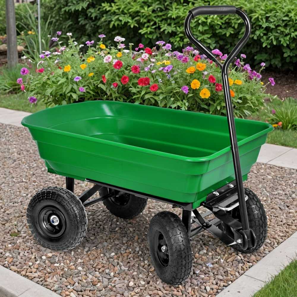 GARTEN savivarčių transportavimo vežimėlis, žalias