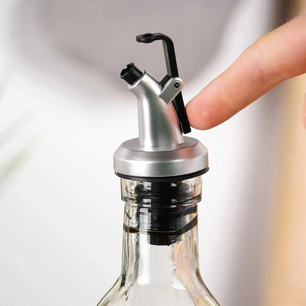 Stiklinis butelis alyvuogių aliejui ir actui su dozatoriumi 250 ml