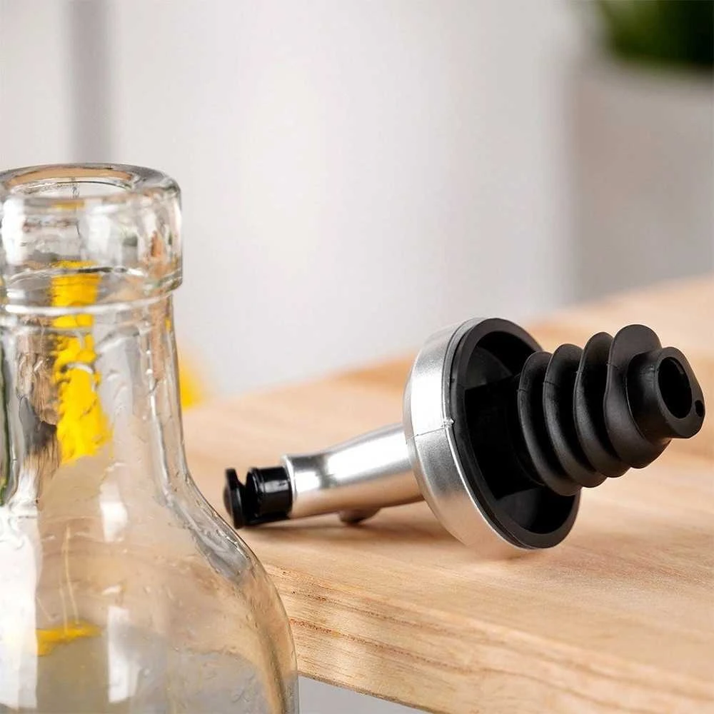 Stiklinis butelis alyvuogių aliejui ir actui su dozatoriumi 250 ml