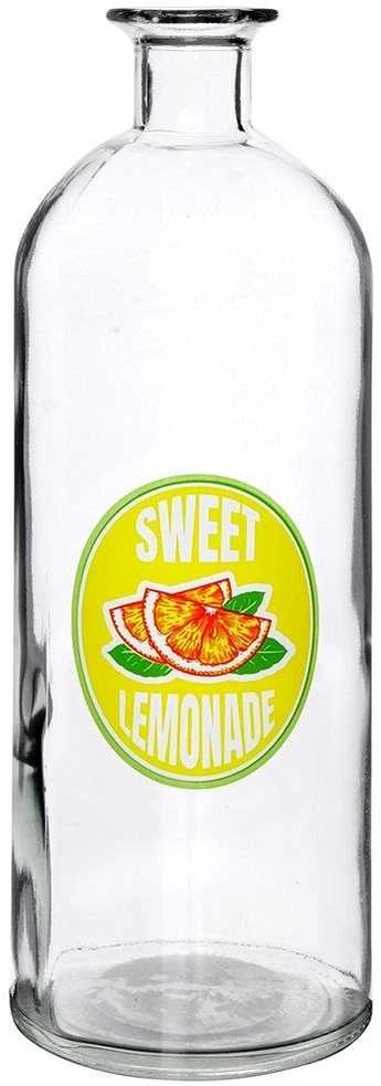 Gertuvė Stiklinis butelis limonadui su kamščiu 1 l