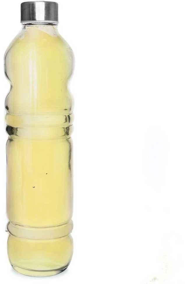 Gertuvė Stiklinis butelis vandeniui, sultims, limonadui, kokteiliui, kokteiliui 1,1 l
