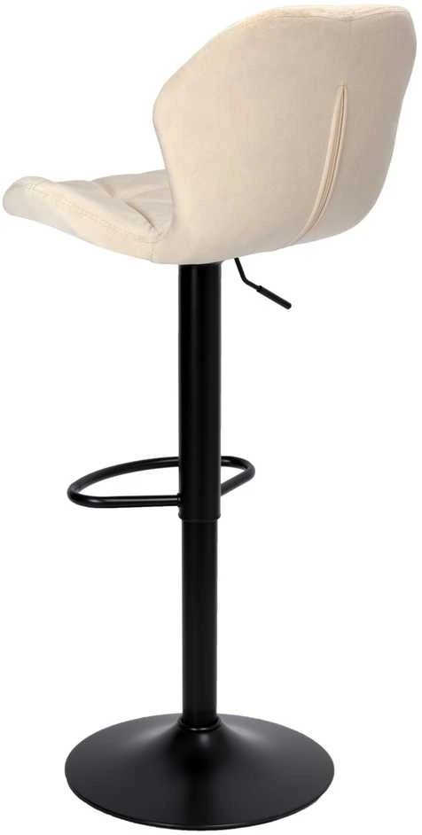 Gordon Juodas meringue Velvet baro kėdė