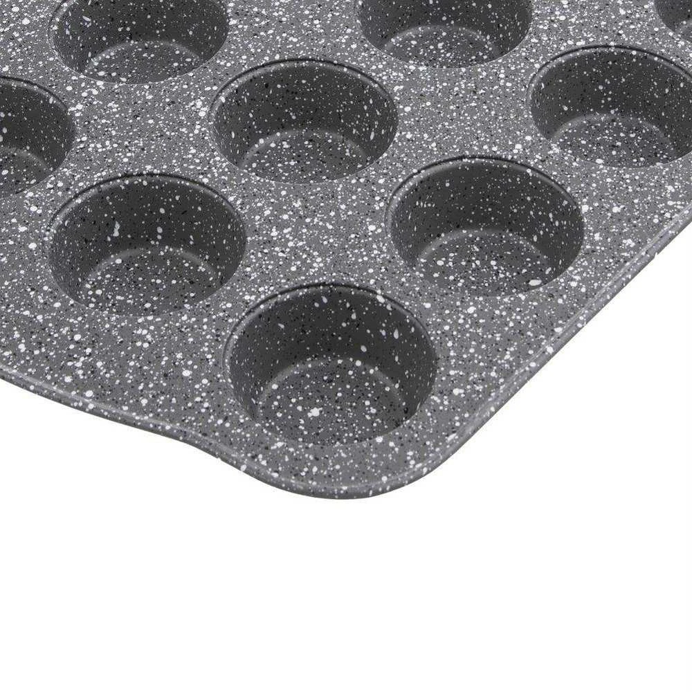 GRANDE granitinė bandelių kepimo forma bandelėms, 24 vnt, 42x26 cm
