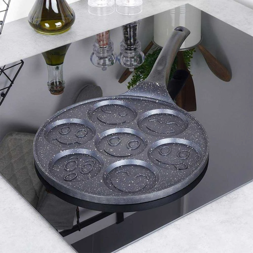 GRANDE granitinė keptuvė kiaušiniams, blynams ir blynams, 27 cm