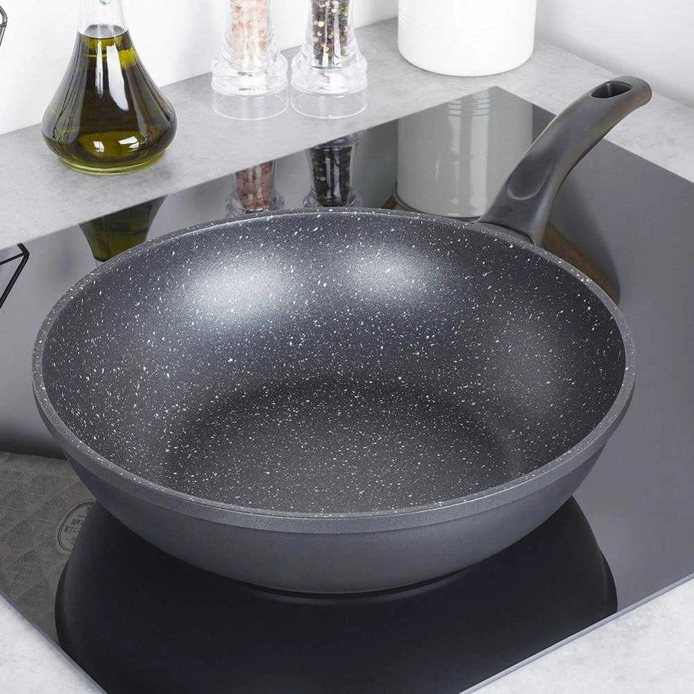 GRANDE granitinė wok keptuvė troškinimui, 30 cm
